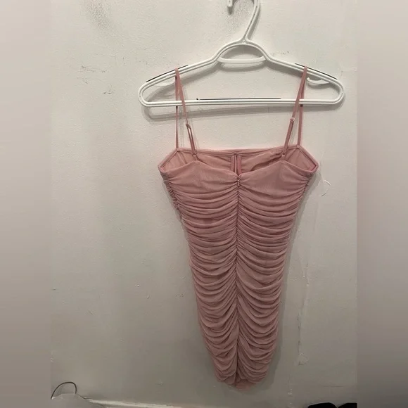 Babaton Luxor Dress Blush Pink Size 8 - Picture 4 of 4